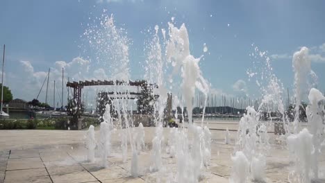 fountain in balatonfüred, hungary