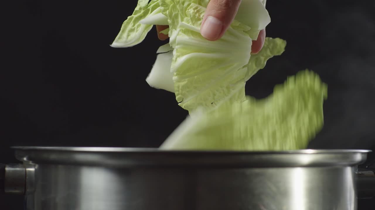 cocinar el bok choy en una olla