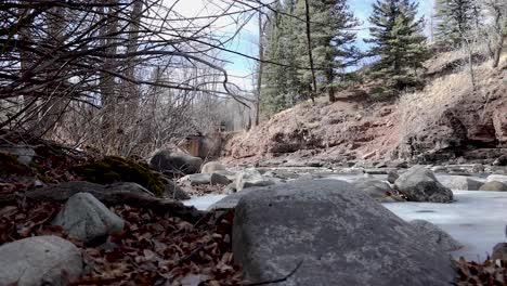 frozen river dolly 4k in rockies