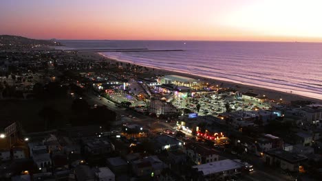 drone shot of belmont park at mission beach in san diego california 8