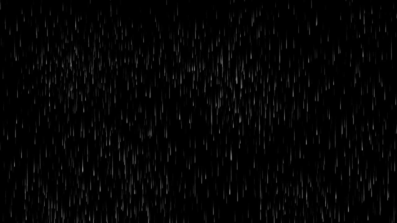 Rainfall motion graphics with night background