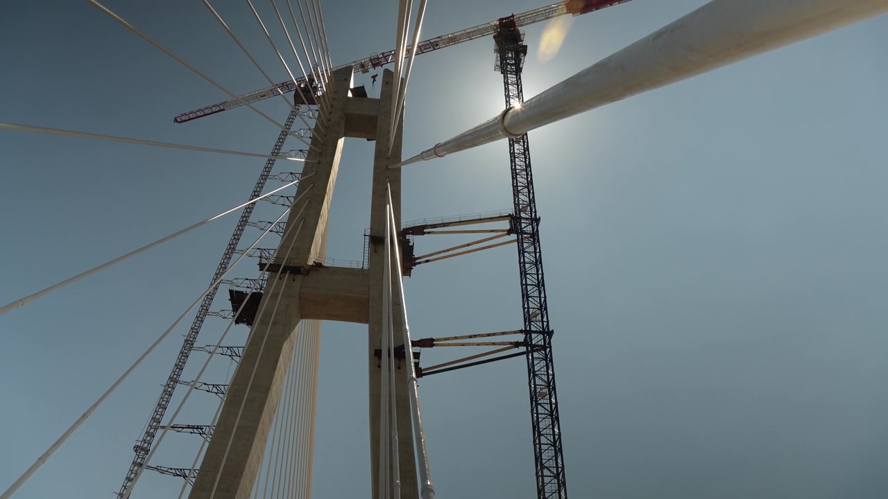 The longest river-crossing bridge in Malaysia,replaced the long-running Sebuyau-Triso ferry service and also reduces travel time for those on the coastal road network,Sarawak,Malaysia.