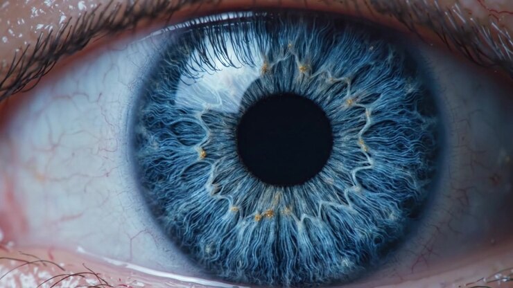 Close up view of human eye