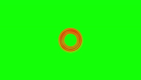 green background with moving spirals circle shape