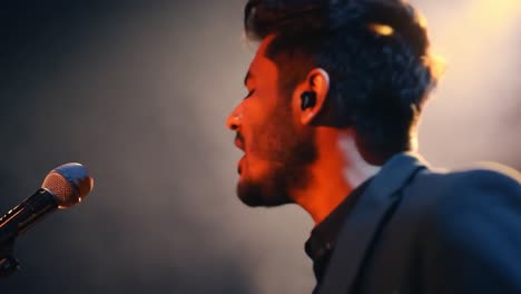 singer on stage