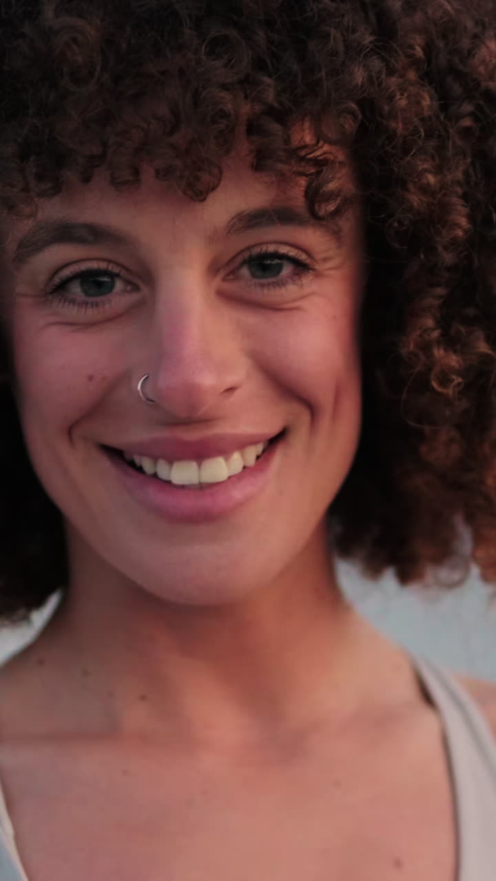 Portrait Of A Happy Fitness Woman