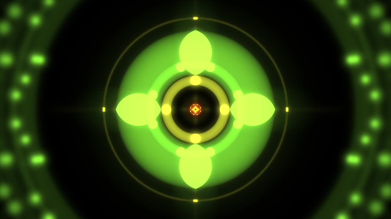 formas geométricas coloridas de neón en el espacio