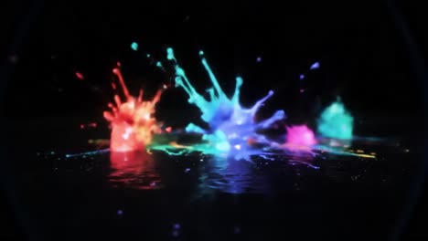 colorful paint explosions
