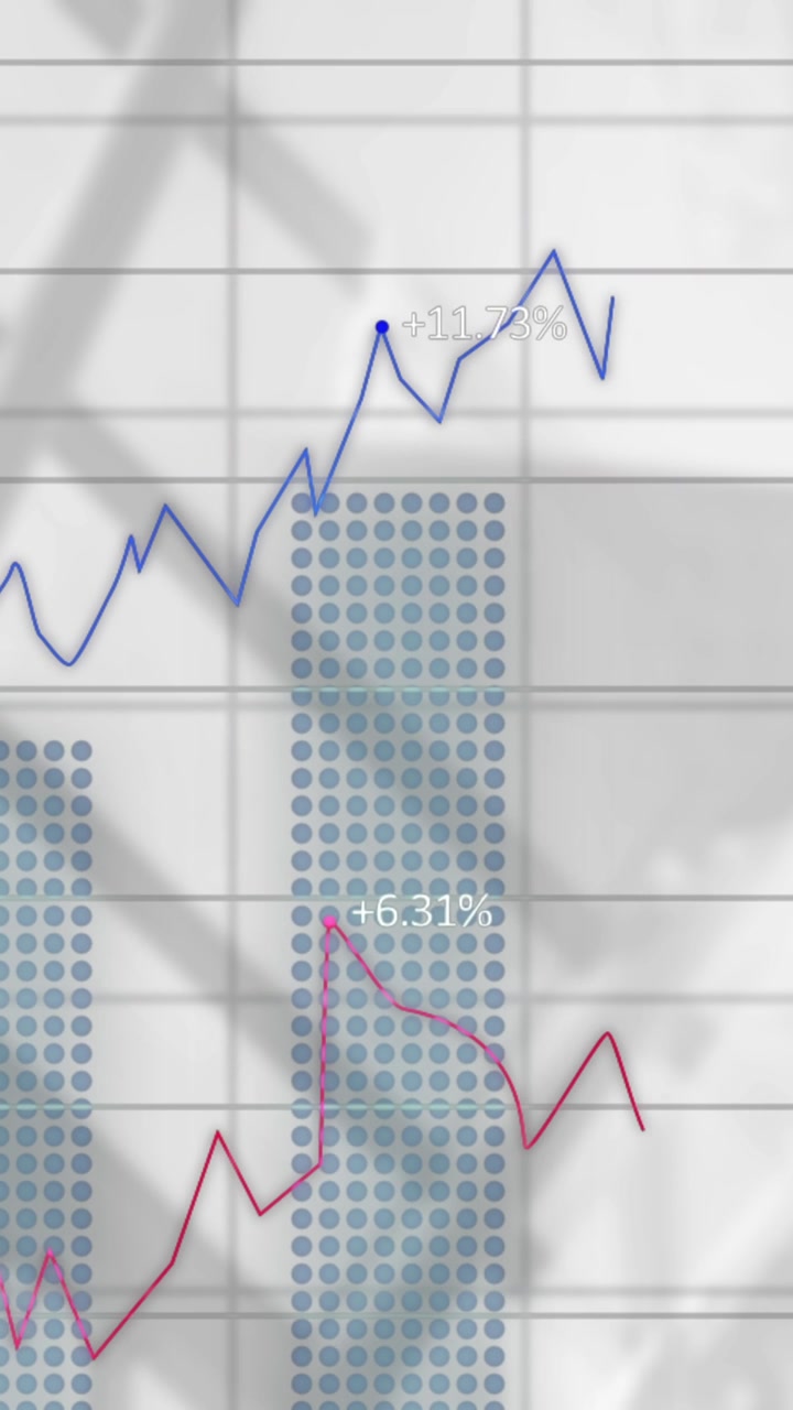 Animation of financial data processing over diverse business people