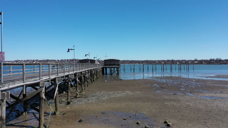 a-low-angle-drone-view-during-low-tide