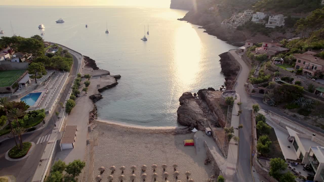 el amanecer del dron de 4k