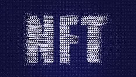 Animation-Von-NFT-Text-Auf-Blauem-Hintergrund