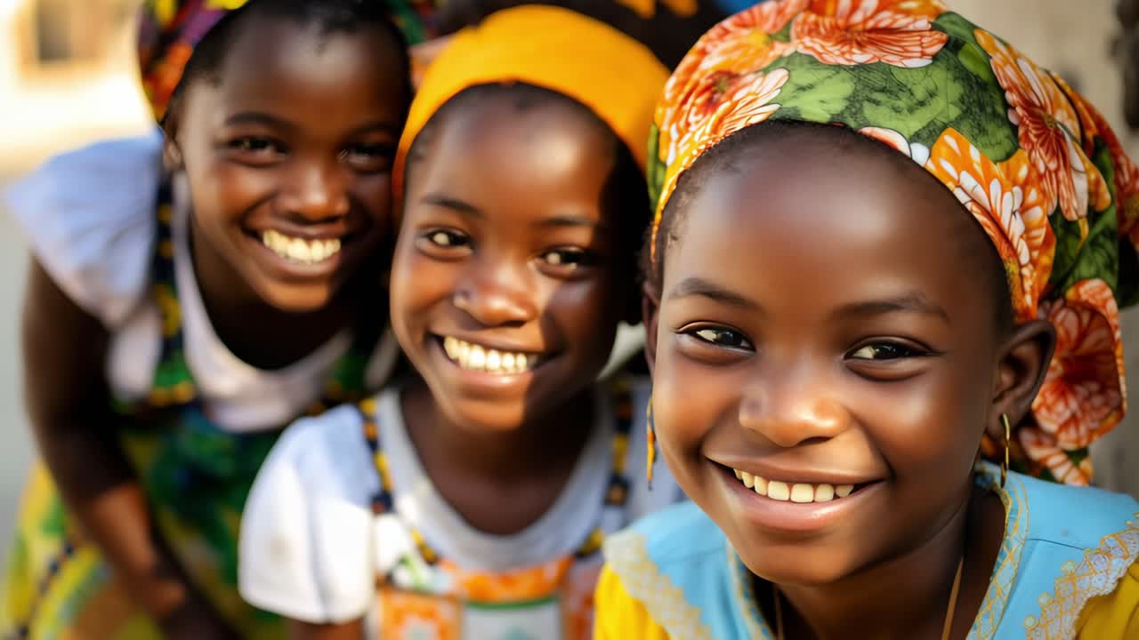 Smiling African Girls