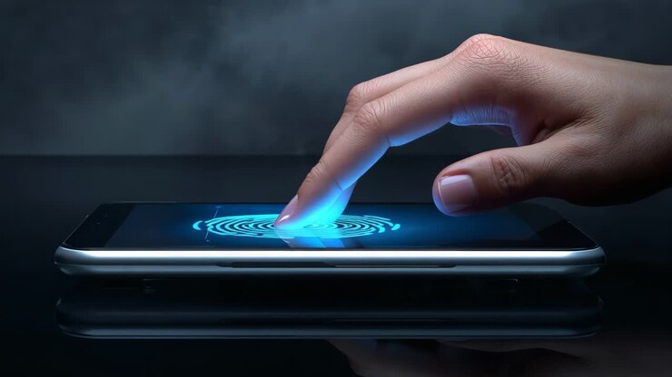 autenticação de impressões digitais no smartphone