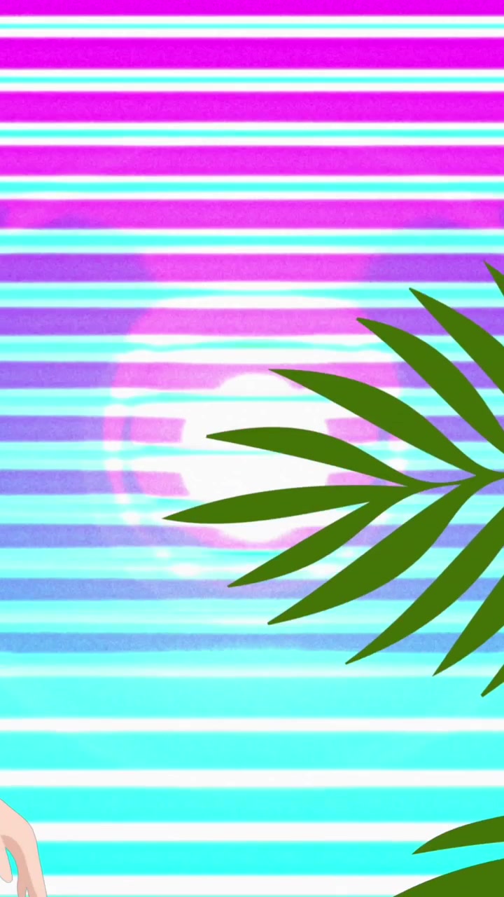 Animation of woman talking over plant icons