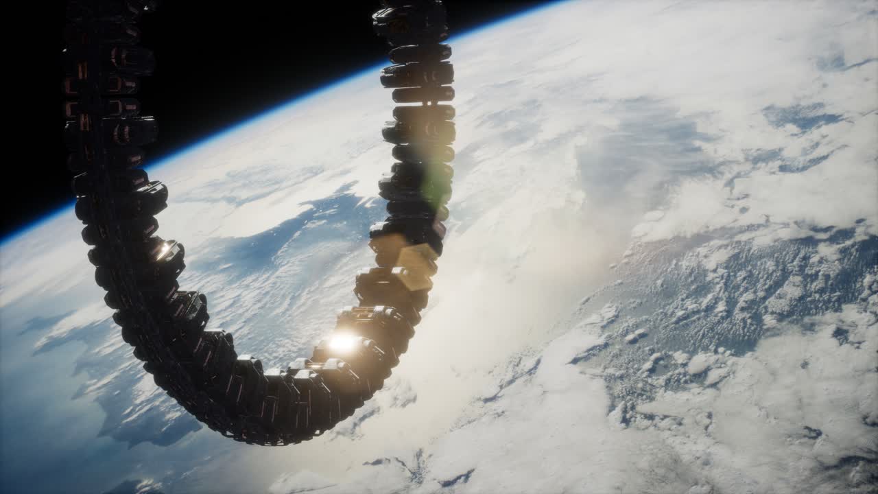 지구  ⁇ 도에 있는 미래의 우주 정거장