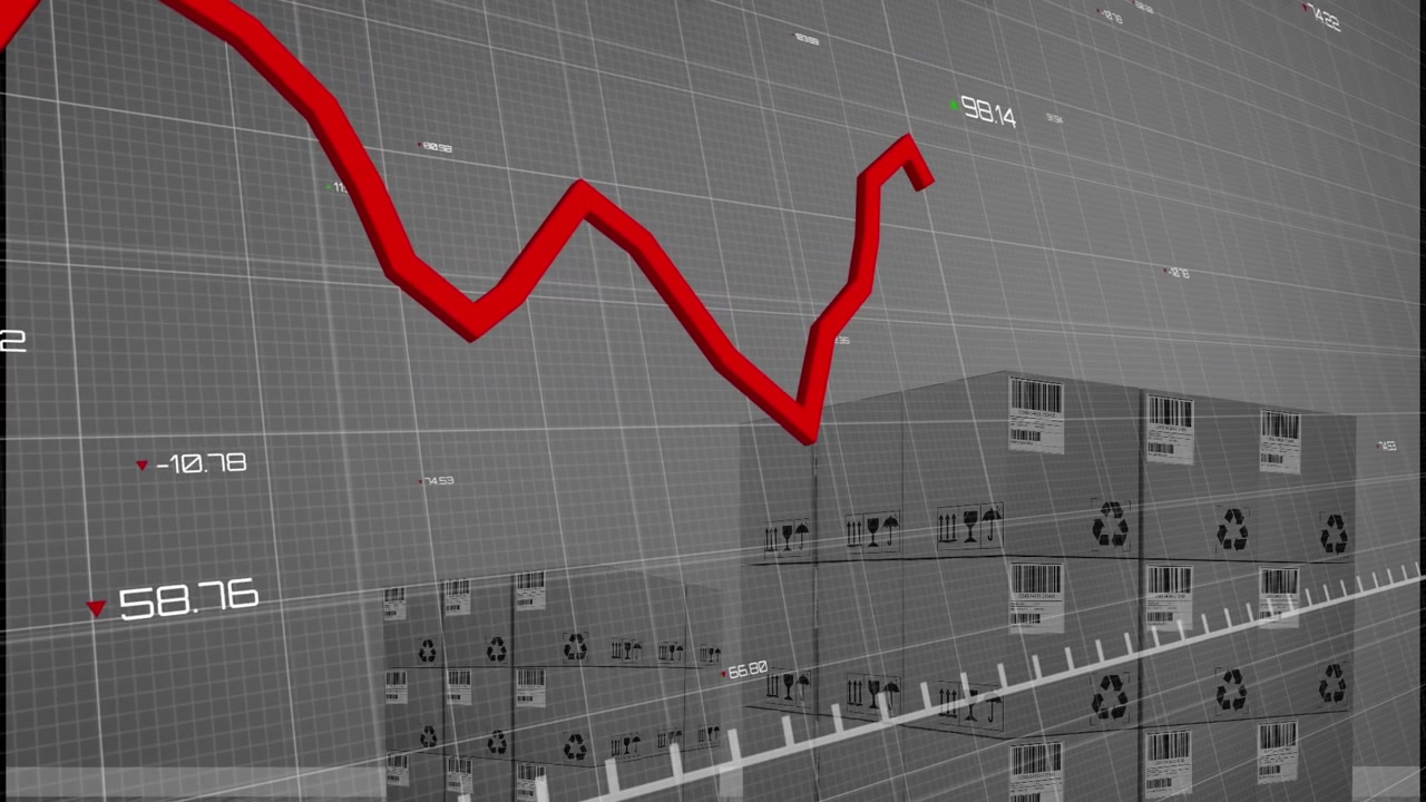 Animation of statistics and data processing over rugby player in sports stadium