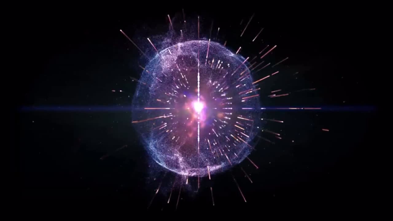 efecto de energía de luz azul animado aislado en fondo negro.