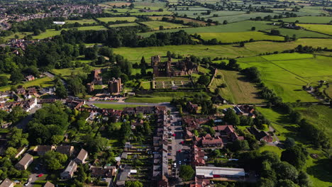 ariel paisaje de la ciudad de kenilworth, warwickshire
