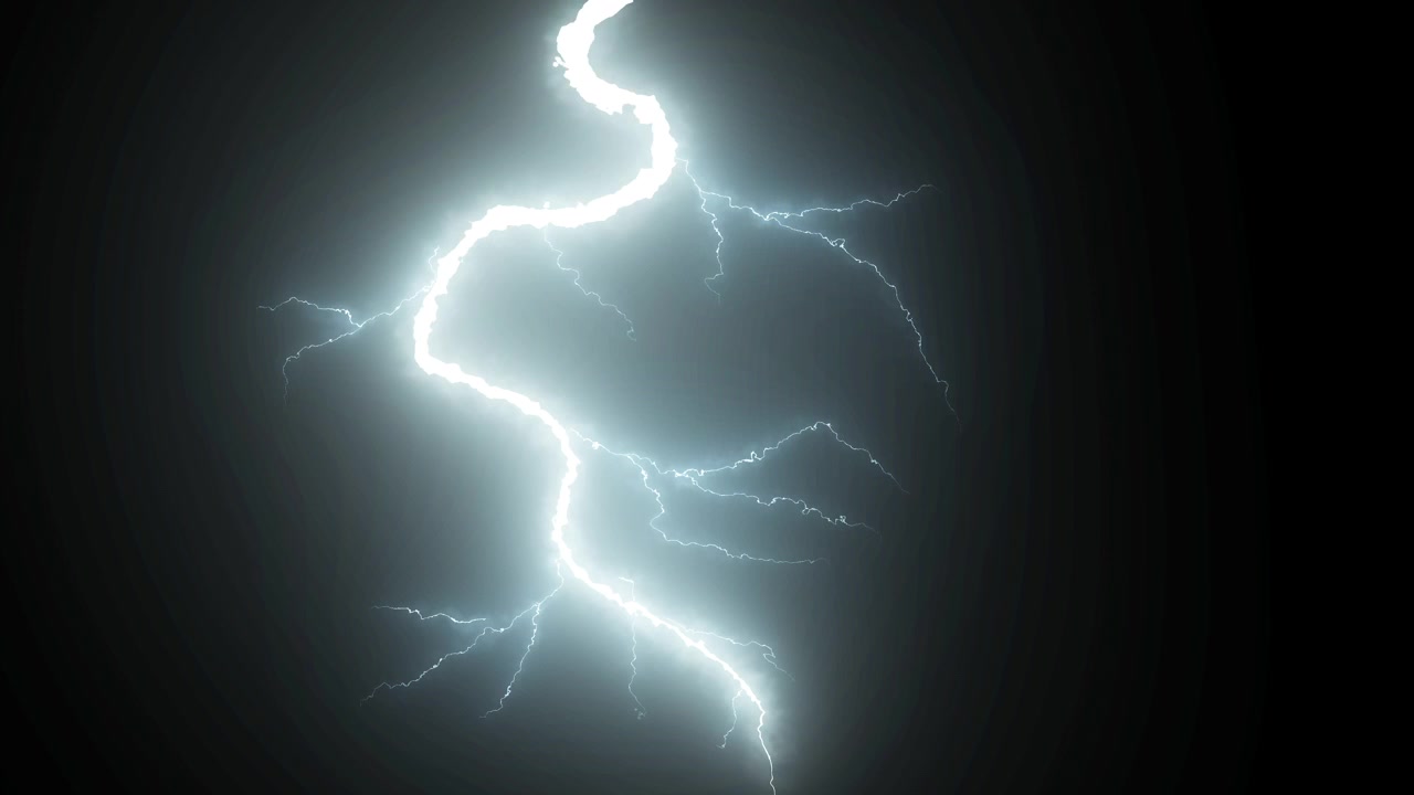 Rayos blancos dinámicos sobre fondo negro
