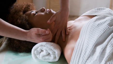 woman getting a massage