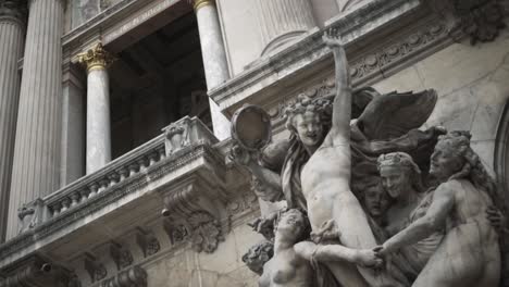 sculptural detail of the garnier opera house in paris