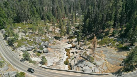 vistas aéreas del parque nacional de las secuoyas en california
