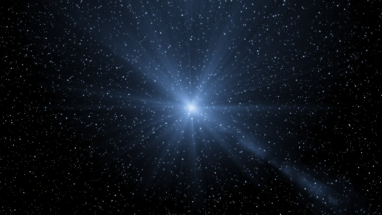 estallido estelar en el espacio profundo