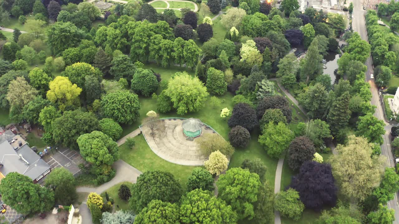 vista del arboreto en nottingham