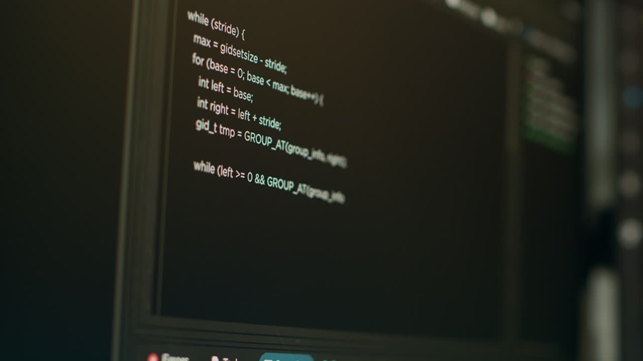 Database cloud computing with programming code on computer