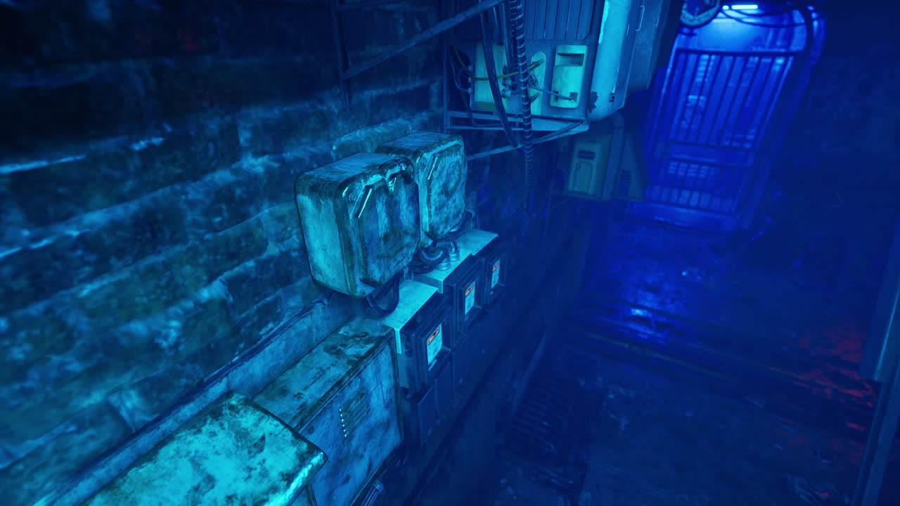 un callejón oscuro y espeluznante en la ciudad