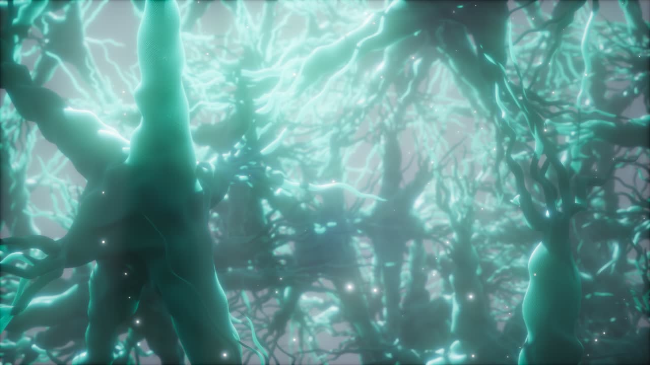 뇌 안의 신경 세포 네트워크를 통해 여행합니다.