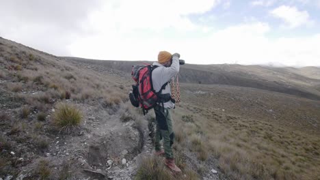 adventure photograper on paramo santurban wide shot