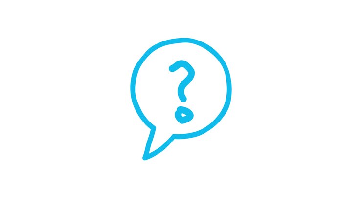 Animated Question Mark Icon in Speech Bubble