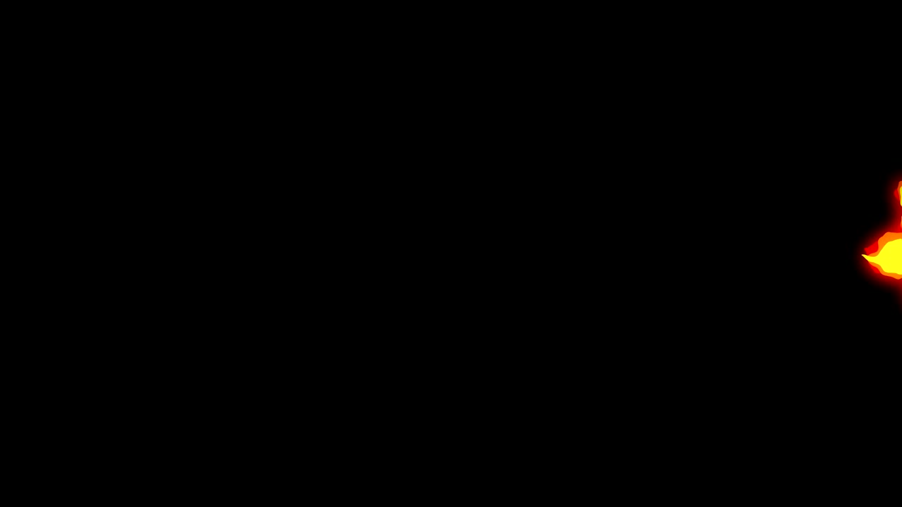 Ild- og lynanimation, tegneserieanimation, flamme-loop baggrund
