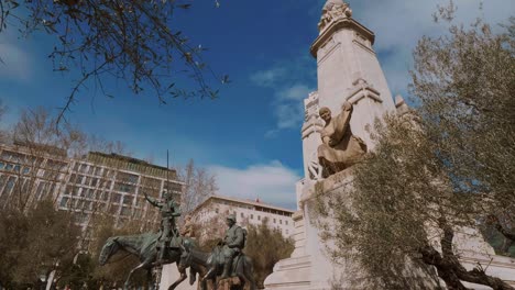 popular spanish square in madrid called plaza de espanya