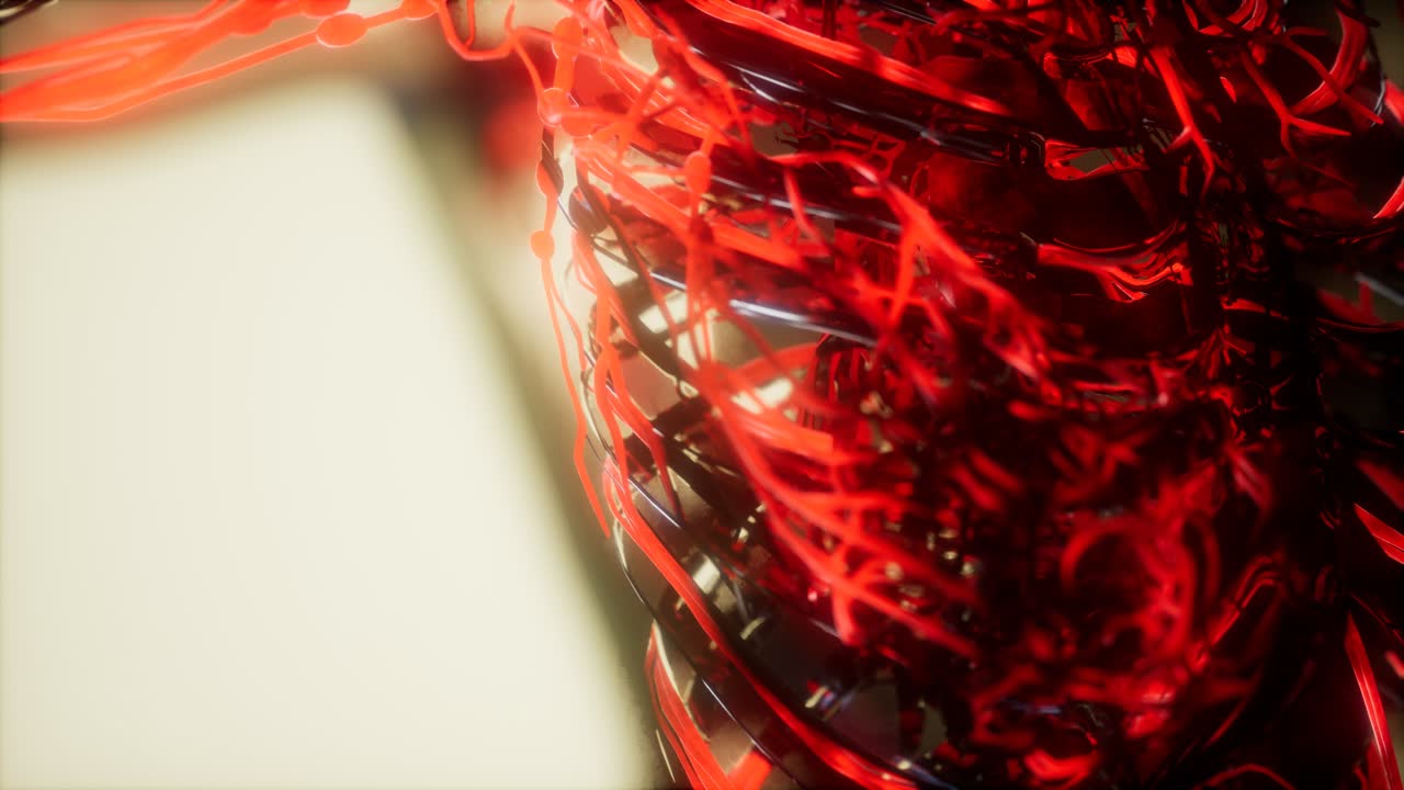 inspección de la sangre en los vasos sanguíneos del sistema circulatorio