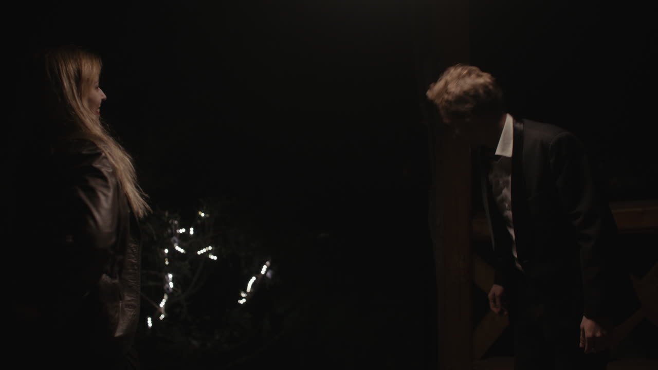 Couple Interaction at Night