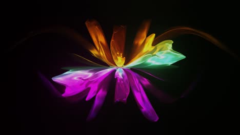 flor holográfica