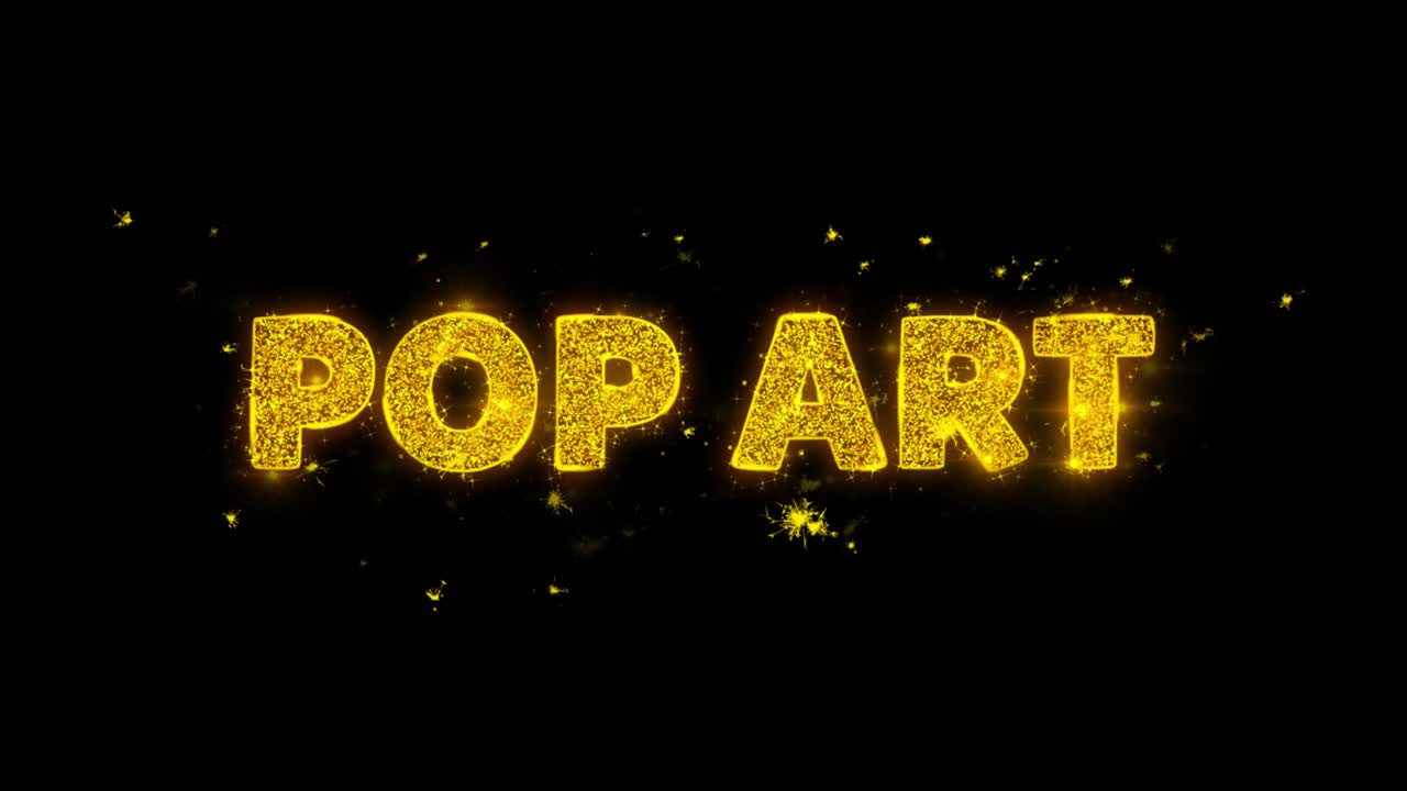 Pop Art Text Effect with Sparkle