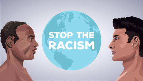 stop the racism campaign with interracial men and earth planet