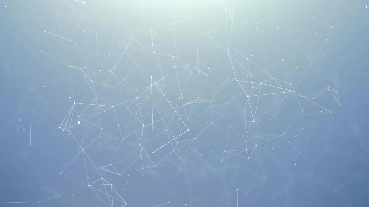 Technological connection futuristic shape, blue dot network, abstract background