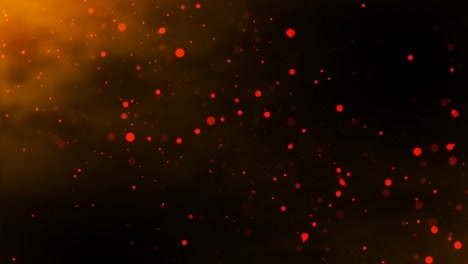 loopable moving red fire particles background