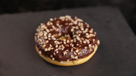 chocolate almond donut