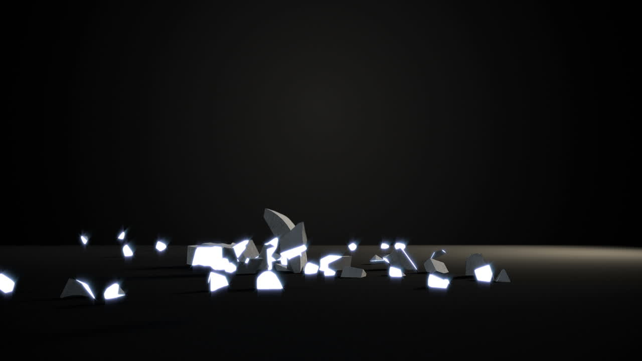 Euro sign falling against black background