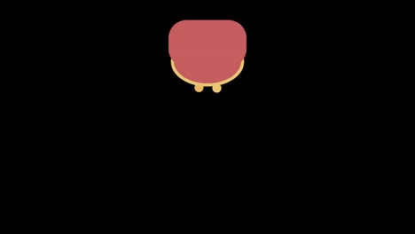 simple and cute animation of running out of money