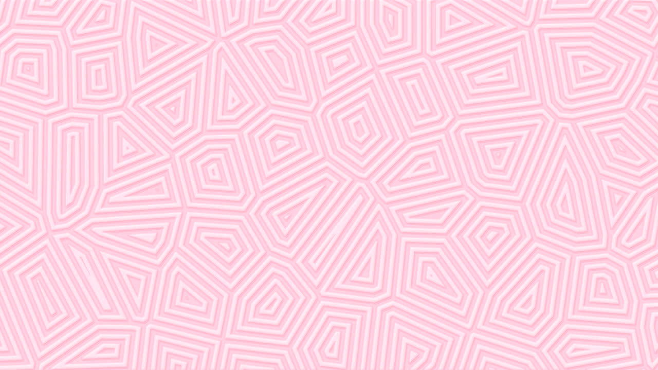Sfondo geometrico opaco rosa chiaro. Forme e linee astratte casuali in movimento continuo.