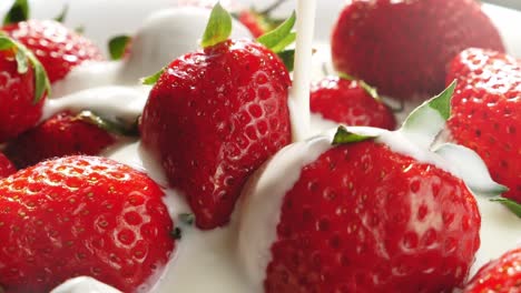 strawberries with whipped cream