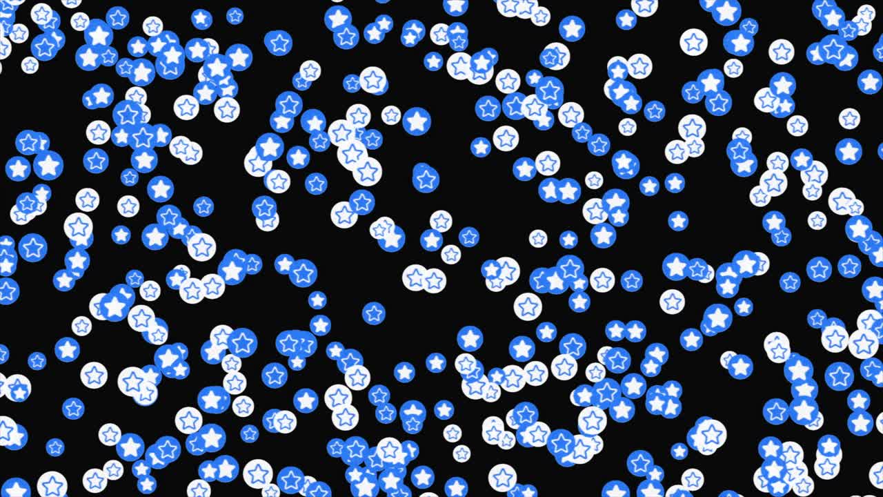 검은색 배경에 있는 별 아이콘 패턴
