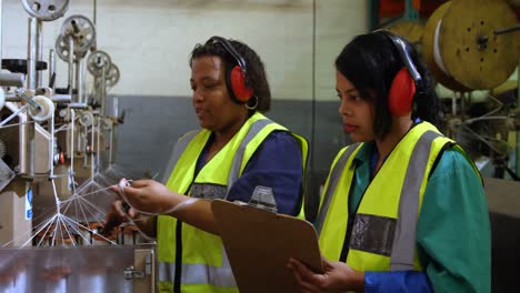 workers working in rope making industry 4k